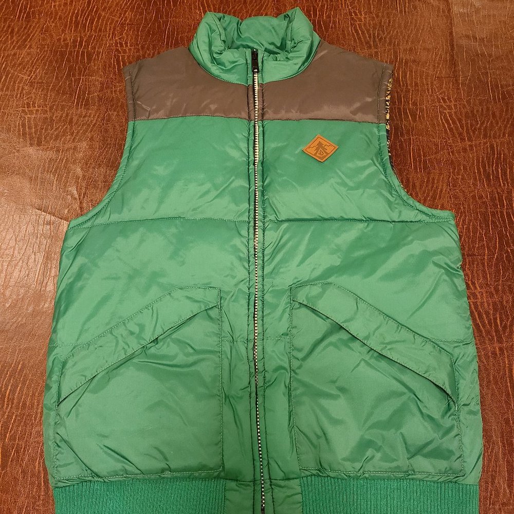 Volcom Puffy Vest - Ski/Snowboard - Large - Green